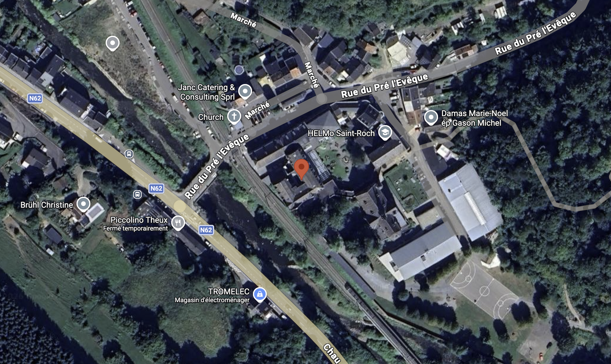 Emplacement de l’institut Saint Roch sur la carte